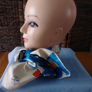 Vintage Glentey Polyester Pam Am Stewardess Scarf